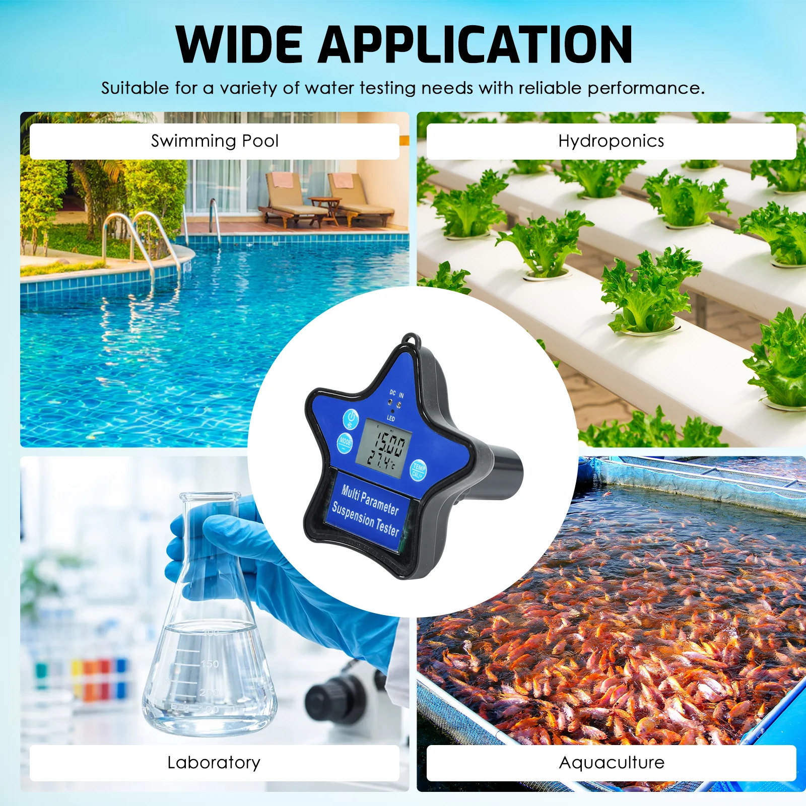 Profesyonel Çok Parametreli Su - Pool Test Kit Digital incelemesi ve fiyatı