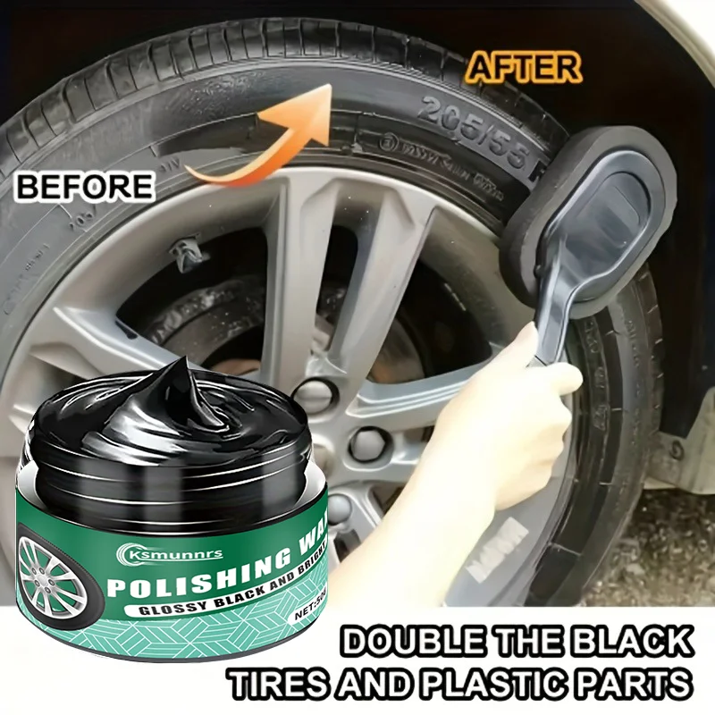 

[Разветление шин] Многофункциональный комплект для ремонта автомобиля — ремонт пластиковых деталей, глянцевый воск для салона, защита шин, черный автомобиль