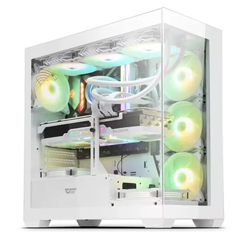 Dark Flash darkFlash DS900 ARGB reinforced glass computer PC case (white)