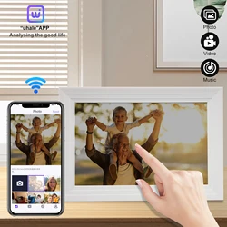 Cheapest 10.1 Inch Smart WiFi Digital Photo Frame 1280x800 IPS LCD Touch Screen Built in 32GB Memory Good Gift