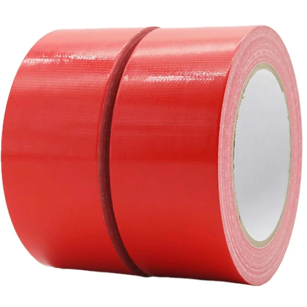AliExpress NONE Red Adhesive Fabric Duct Tape for Electric Bicycle Seat Repair Tarpaulin Fix Waterproof No Glue Residue 1 Roll