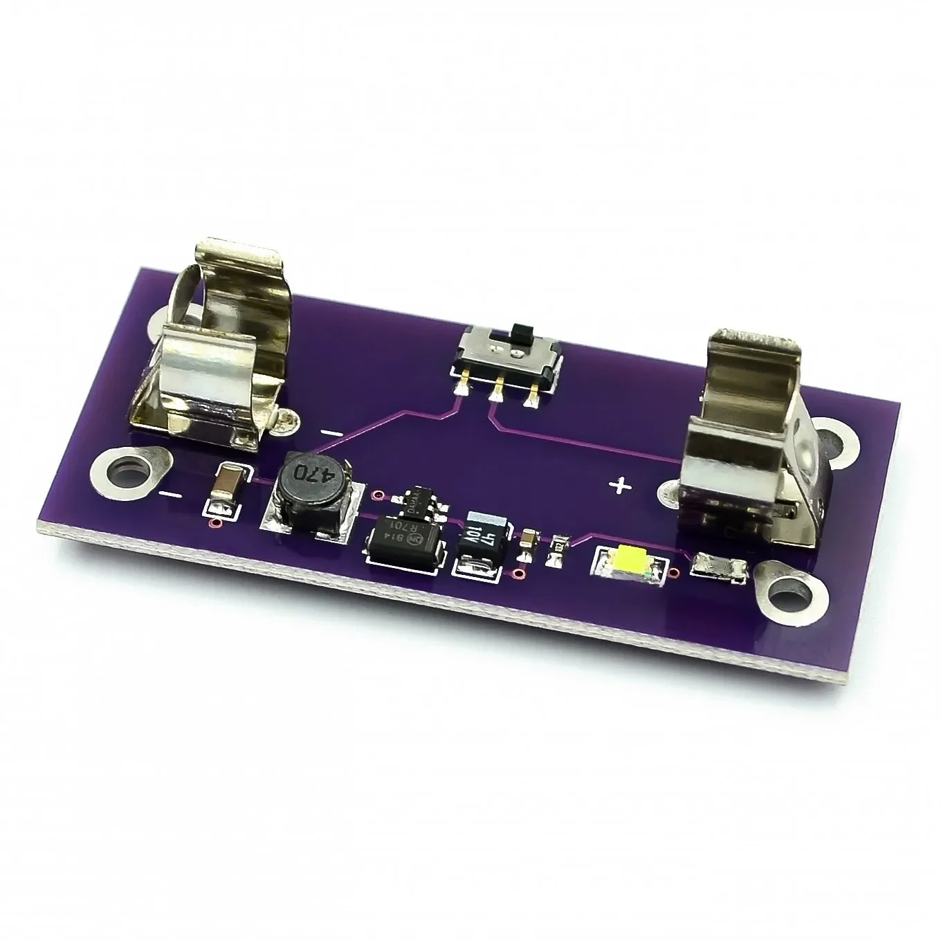 Module d'alimentation LilyPad, batterie AAA, convertisseur élévateur jusqu'à 5V pour