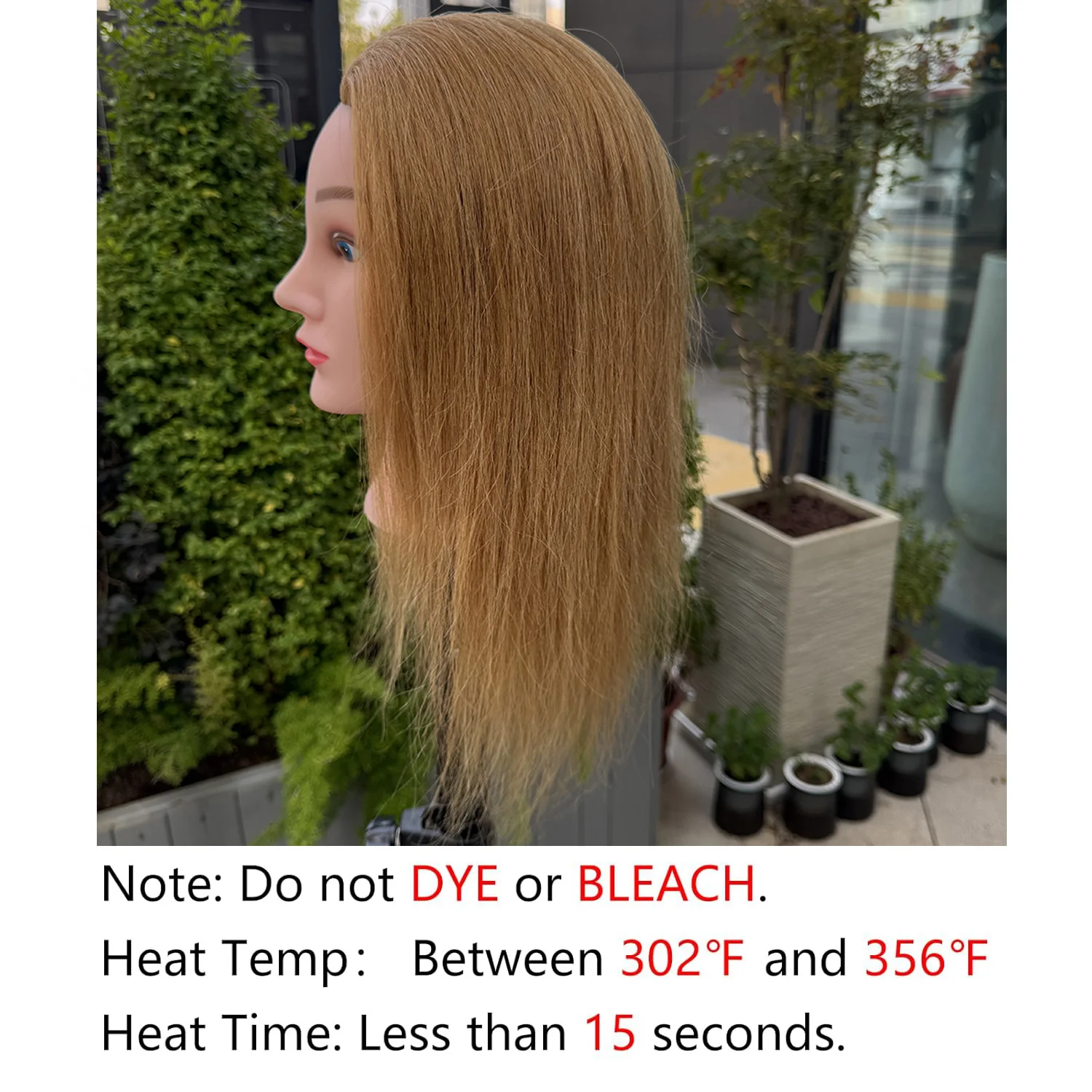 27 # عارضة أزياء للتدريب مع حامل مشبك قابل للتعديل للطاولة، رأس عارضة أزياء للتدريب على الشعر البشري لممارسة تصفيف الشعر #6