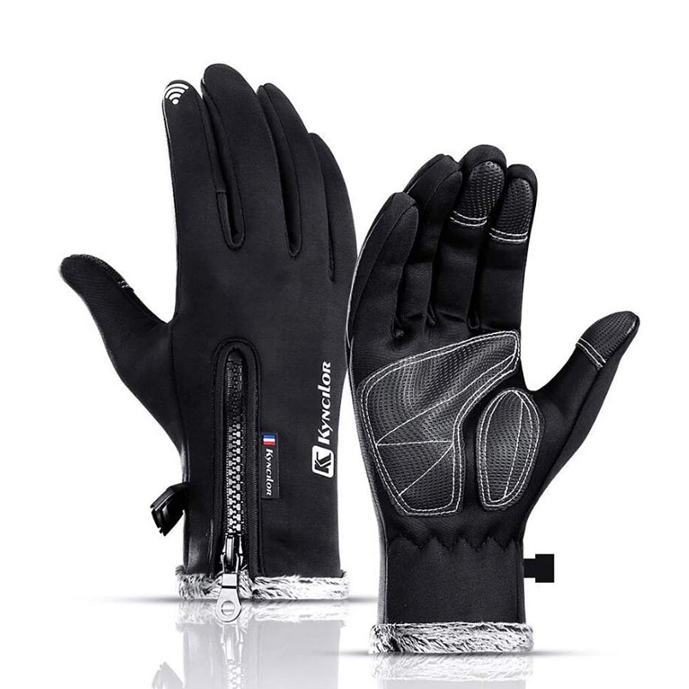 Kyncilor Smart touch winter windproof bicycle gloves