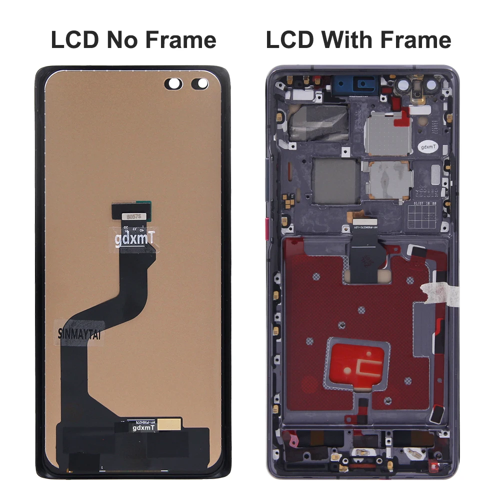 100% Tested Display For Huawei Mate 40 Pro LCD Display Touch Screen For Huawei mate40 Pro NOH-NX9, NOH-AN00 Display With Frame