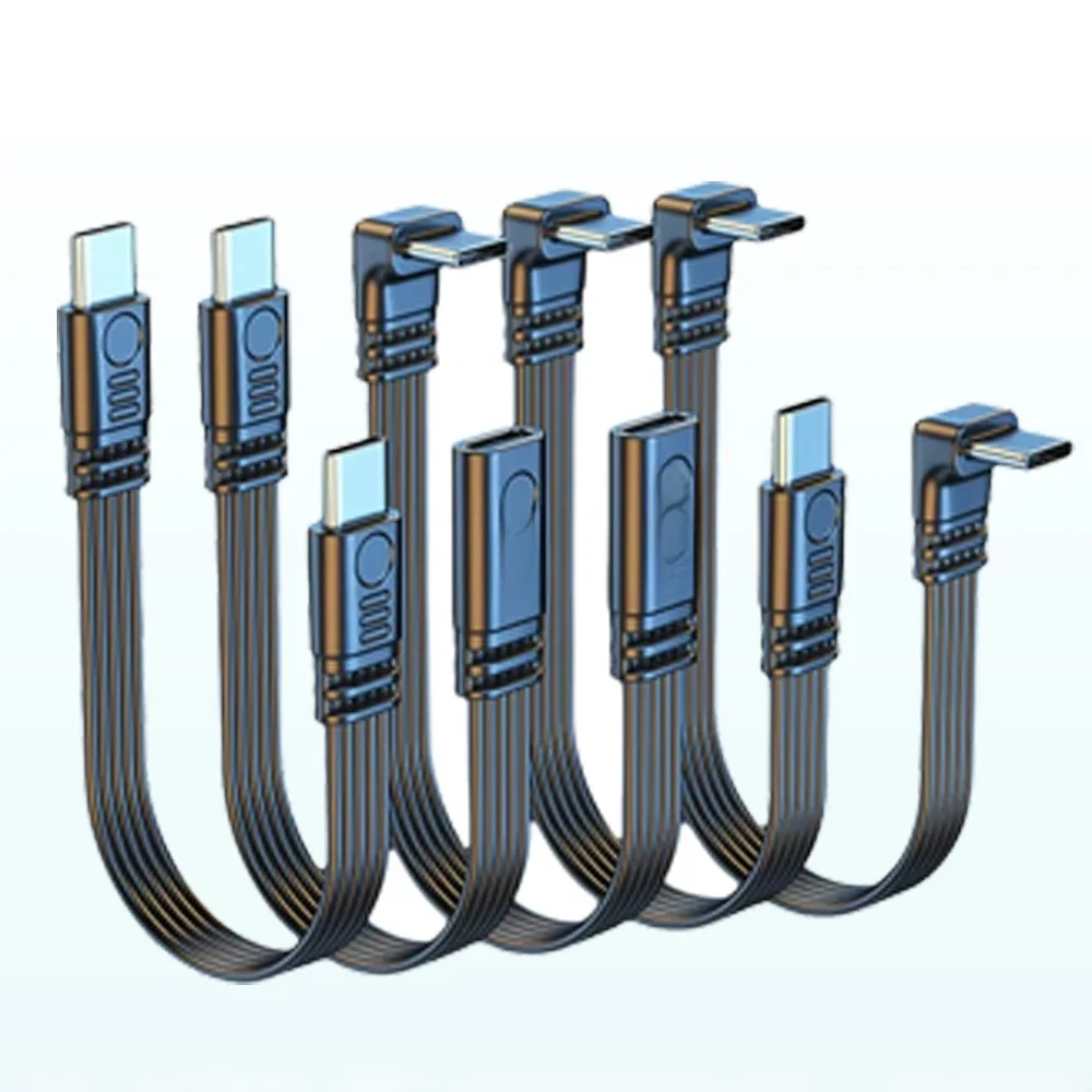 10–100 cm Typ C auf Typ-C-Konvertierungsadapterkabel, Konverterkabel, unterstützt 45 W Laden und 480 Mbit/s Datenübertragung, USB-C-Datenkabel