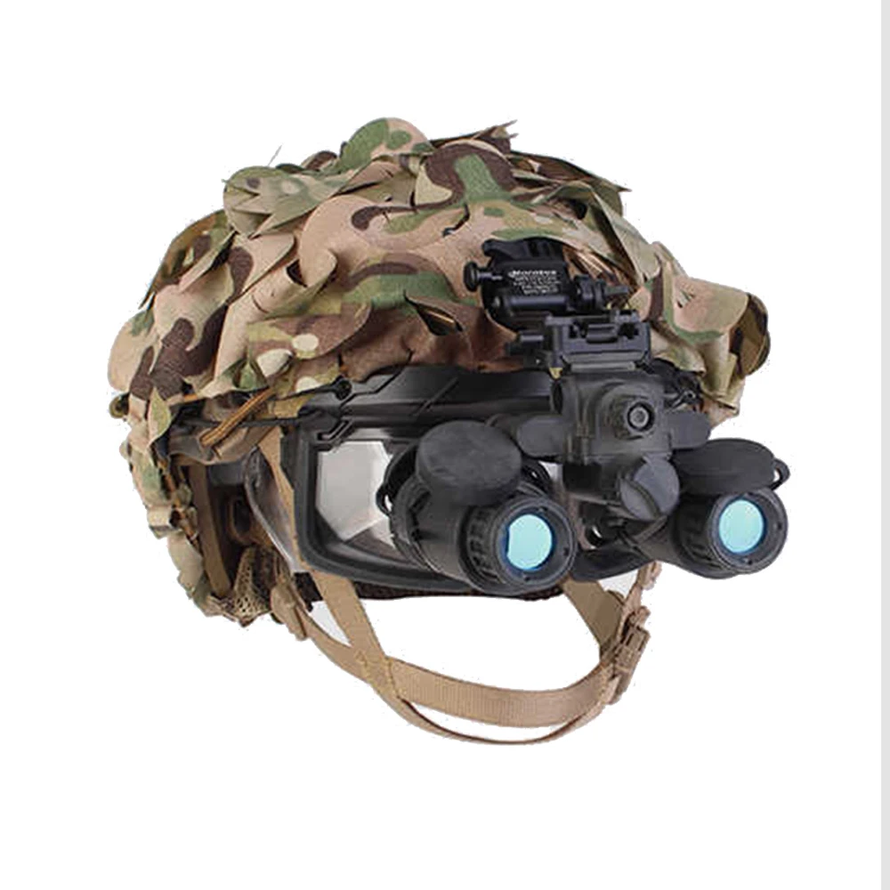 Tactical Helmet Cloth 3D Camo Airsoft Helmet Cover Laser Cut Nylon Drawstring Helmet Scrim Hunting CS Game Helmets Accessories