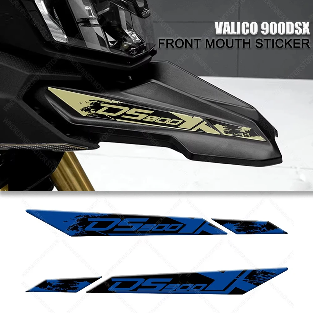 For Voge valico 900 dsx Motorcycle Accessories Motorcycle Front Mouth Cover Protection 3D Sticker Waterproof Decorative Sticker