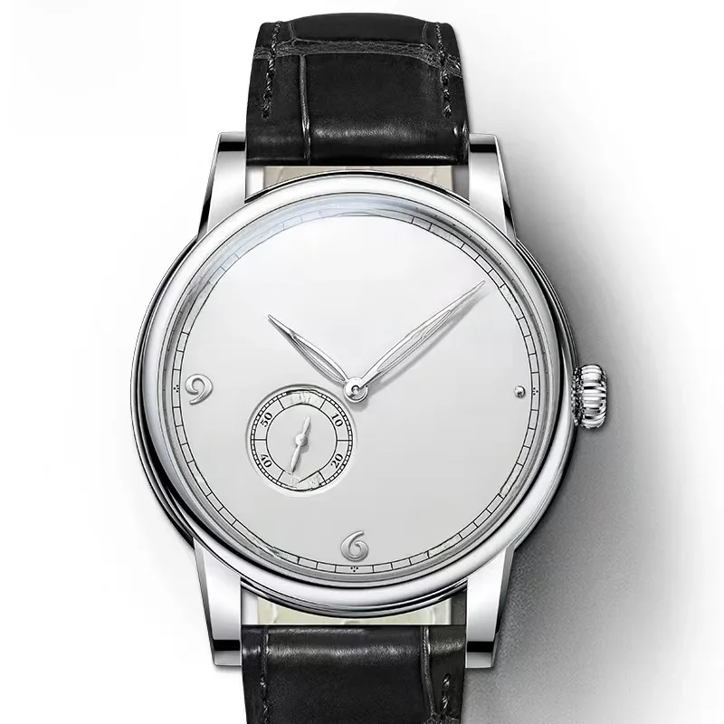 Lobinni Hangzhou 5000A Micro-Rotor Bewegung Männer Automatische Uhren Menchical Männlichen Ultra-Dünne Mens Armbanduhr Business 1888