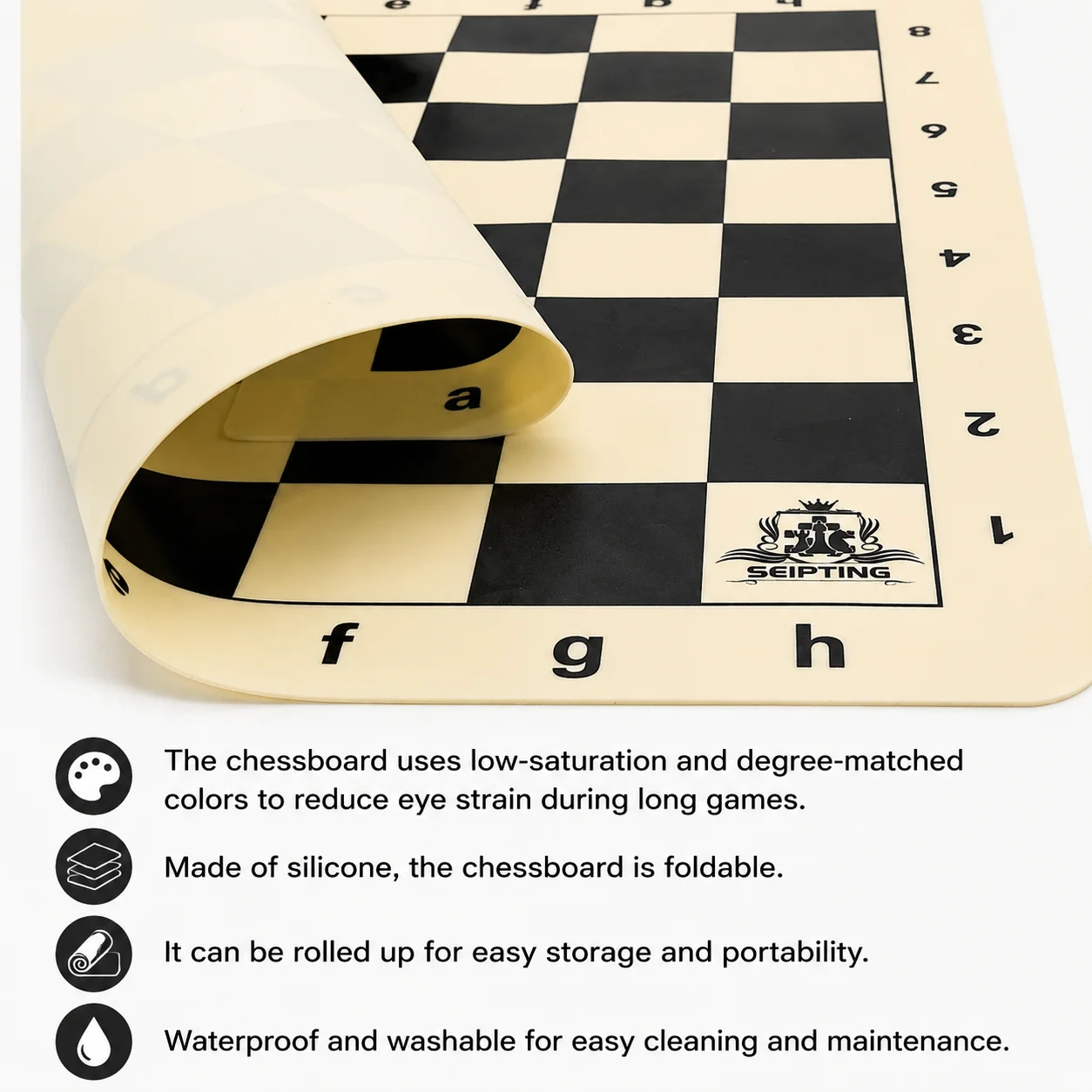 Silicone Foldable Chess Board - đánh giá và giá Magnetic Travel Chess