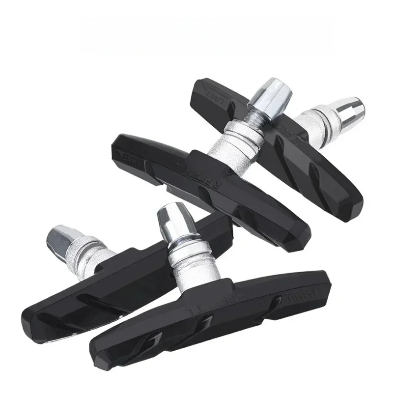 AliExpress 1/2/4/6/10 Pairs MTB Road Bicycle Silent Brake Pads Cycling V Brake Holder Pads Shoes Rubber Blocks Durable Cycling Accessories