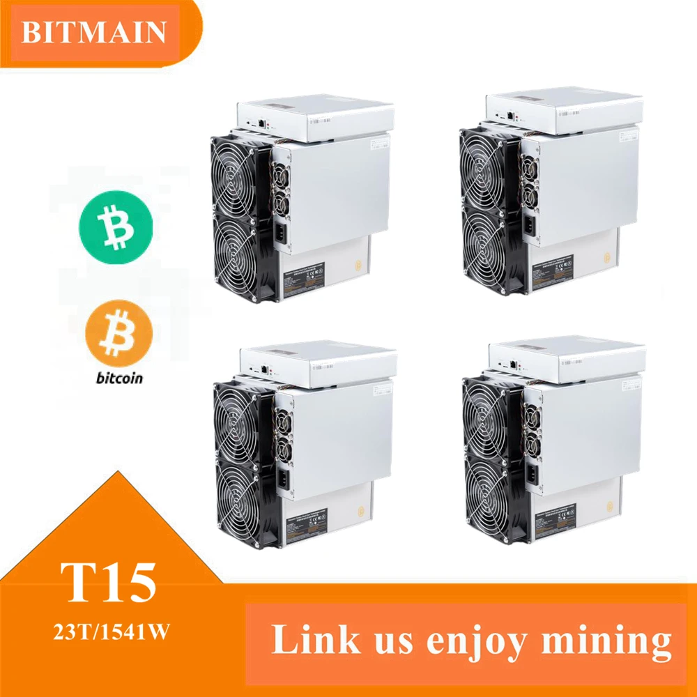 

Buy 3 Get 1 Free Bitmain Asic Miner Refurbish Antminer T15 BCH BTC Mining 23T 1541W With Power Supply Included