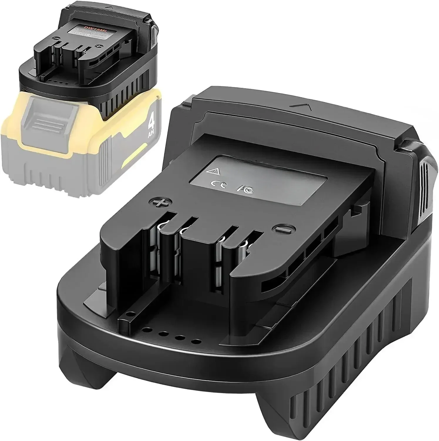 Pour Dewalt vers pour adaptateur de batterie Milwaukee convertir pour Batteries au Lithium DeWalt 18v pour outils électriques sans fil Milwaukee 18v