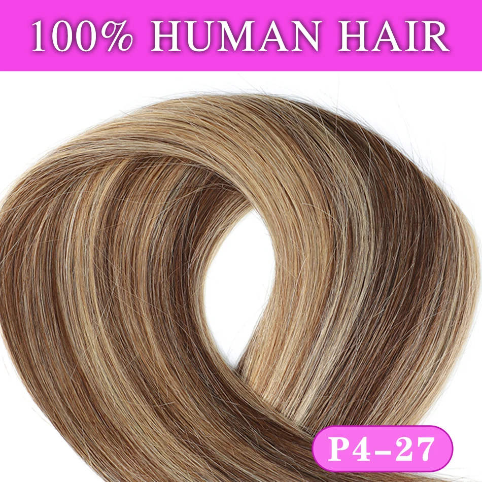 100-200 gram clip-in haarverlenging 100% remy menselijk haar donkerbruin clip-on haarstukje vol hoofd 14-28 inch voor salonbenodigdheden