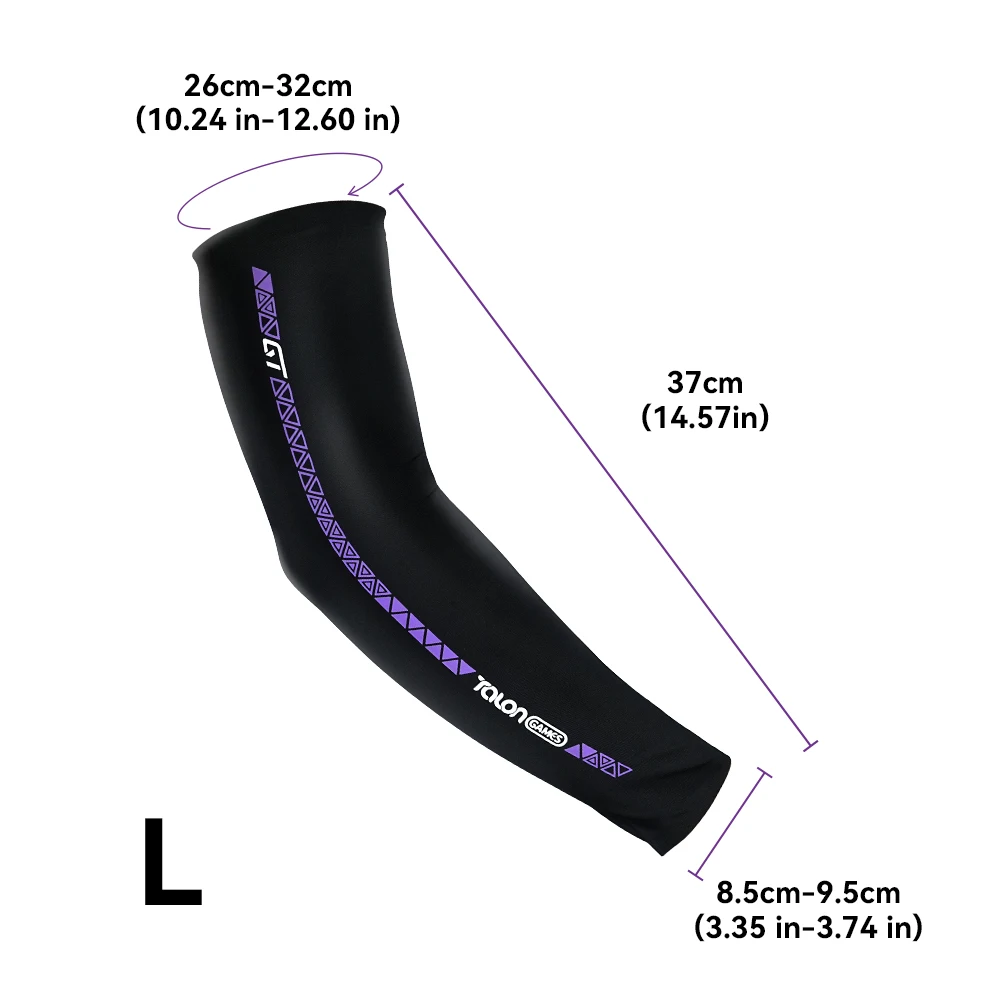TALONGAMES ESports GT Arm Sleeve, vermindert wrijving op de muismat, naadloze heat press technologie, koel gevoel, sneldrogend, arm.