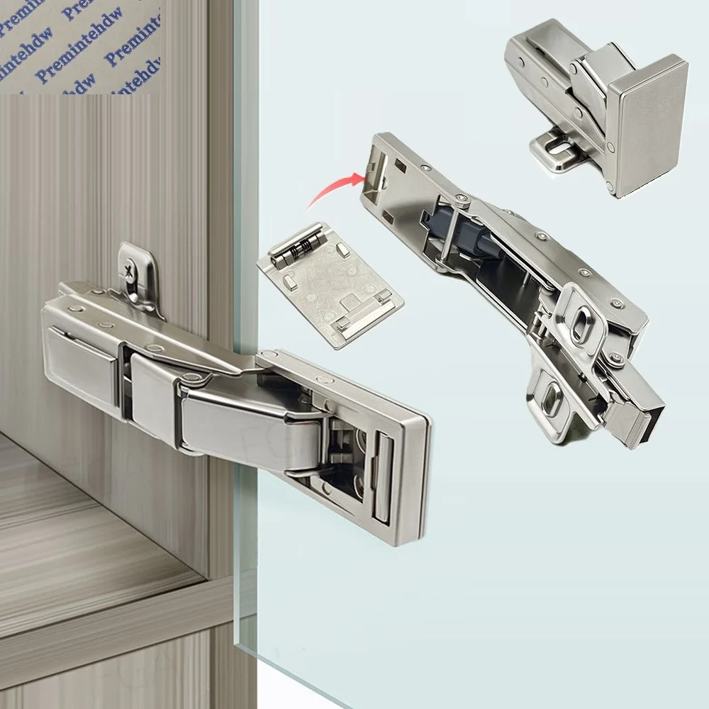 

2 шт. гидравлическая петля для аптечки для безрамной стеклянной зеркальной двери, приклеивающаяся