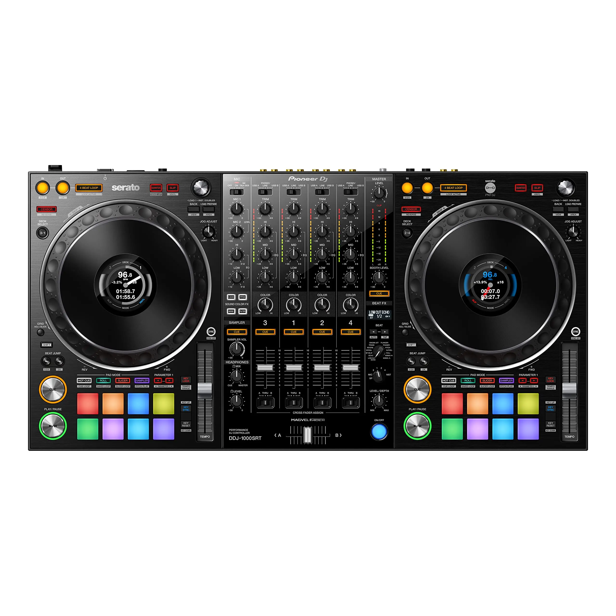 

НОВИНКА НА СКЛАДЕ DJ DDJ-1000SRT Черный DJ-контроллер Serato DJ Pro 4 канала AC100V-240V/.,