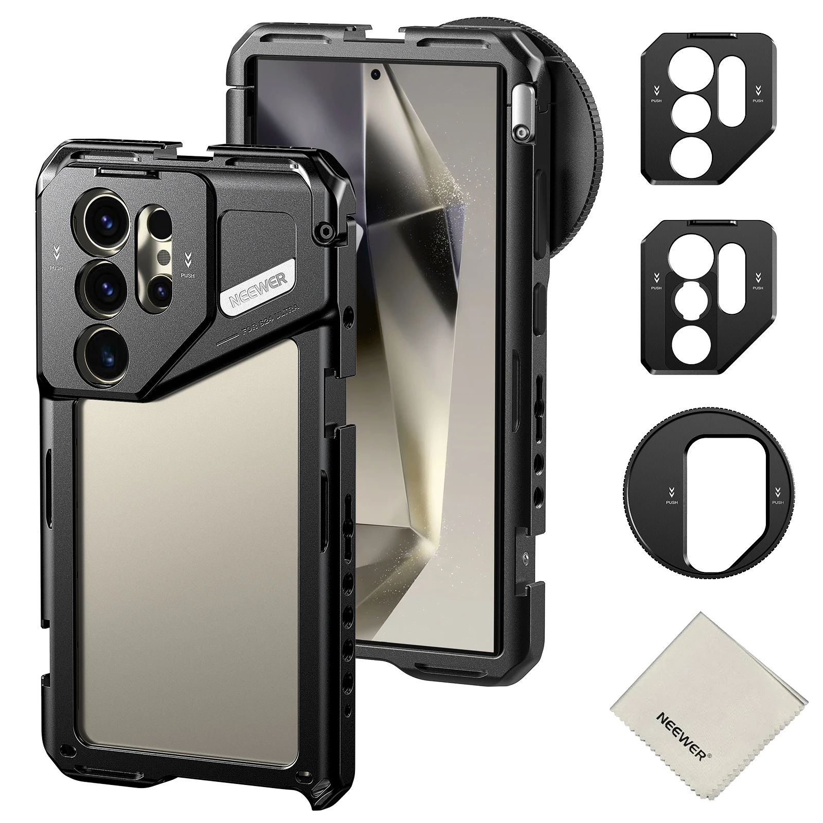 NEEWER Phone Cage for Samsung S22/S23/S24 Ultra with 67mm Filter