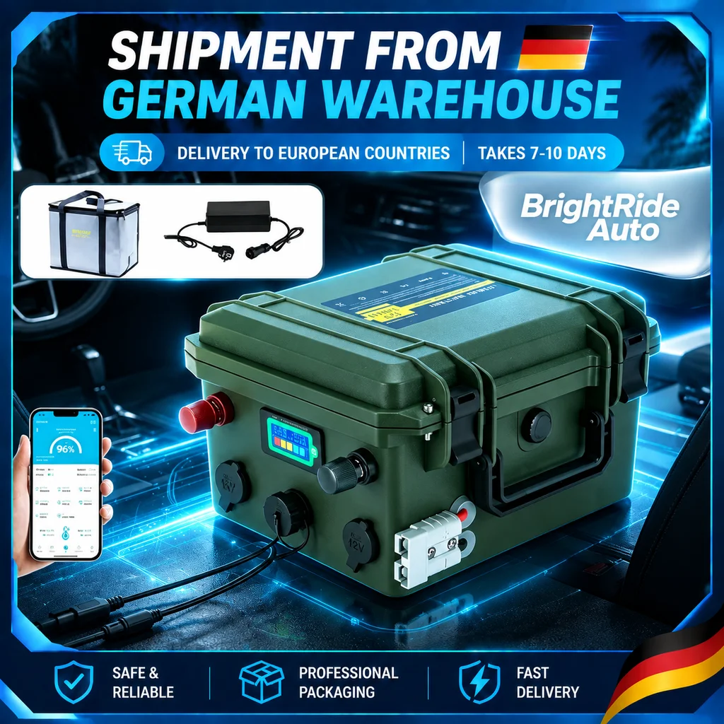 12,8V LiFePO4-Batterie 80Ah 100Ah 120Ah Wasserdichte Lithium-Eisenphosphat-Tiefzyklusbatterie mit 10A-Ladegerät für Marine, Boote, Elektromotoren, Wohnmobile und Solarspeicher