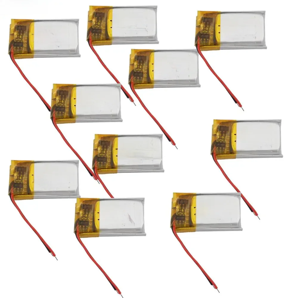 10 pçs 3.7v 80 mah 301220 polímero li lipo bateria pilha de lítio para diy fones bluetooth fone