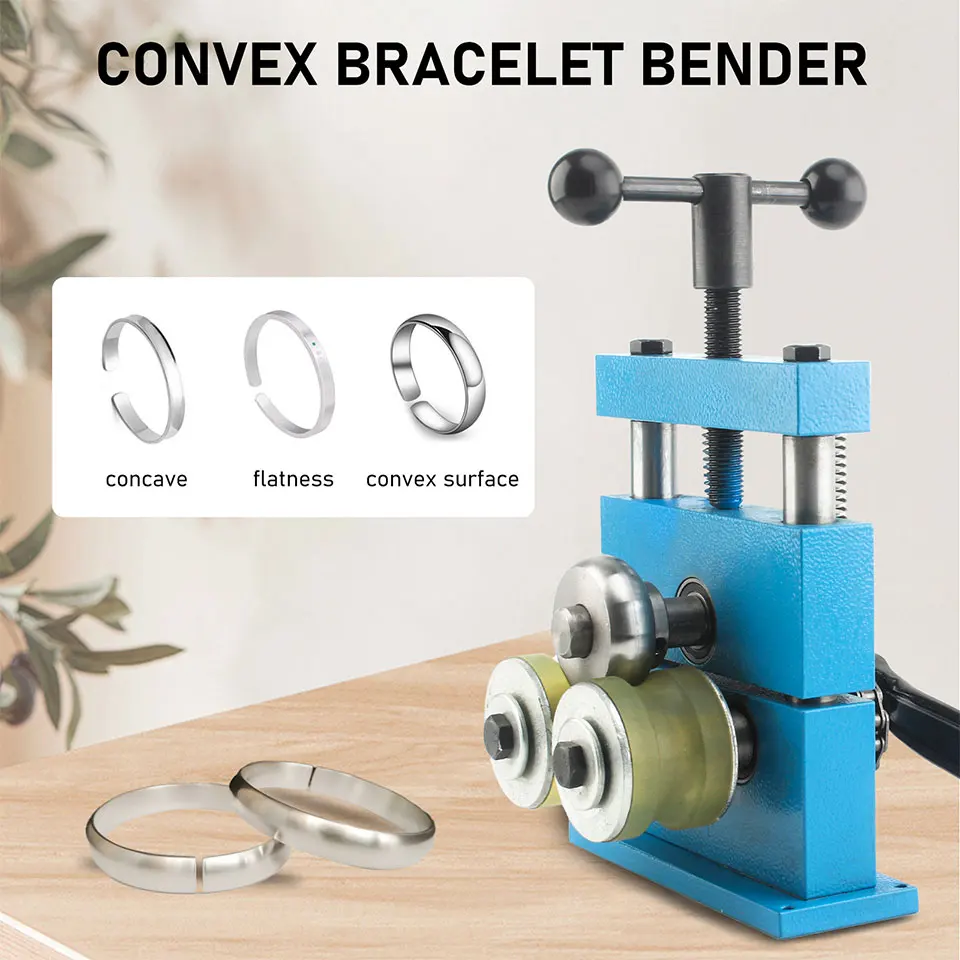 Manual Jewelry Bracelet and Ring Bending Tool for Curved Bangles Earrings and DIY Metal Craft