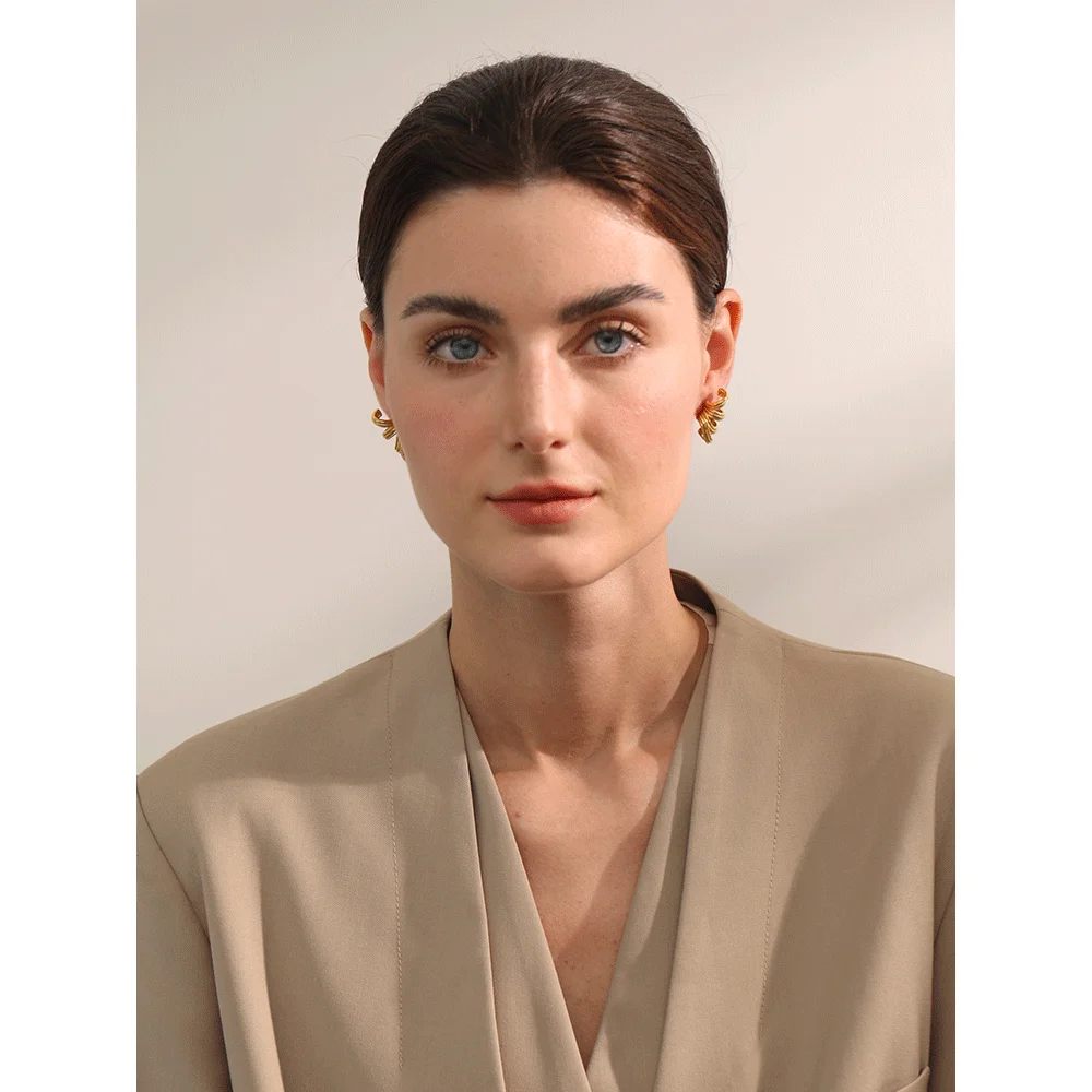 Yhpup Big Promotion Stylish Unique Stainless Steel Fashion Earrings for Women Anti Allergic Metal Daily Jewelry Wholesale