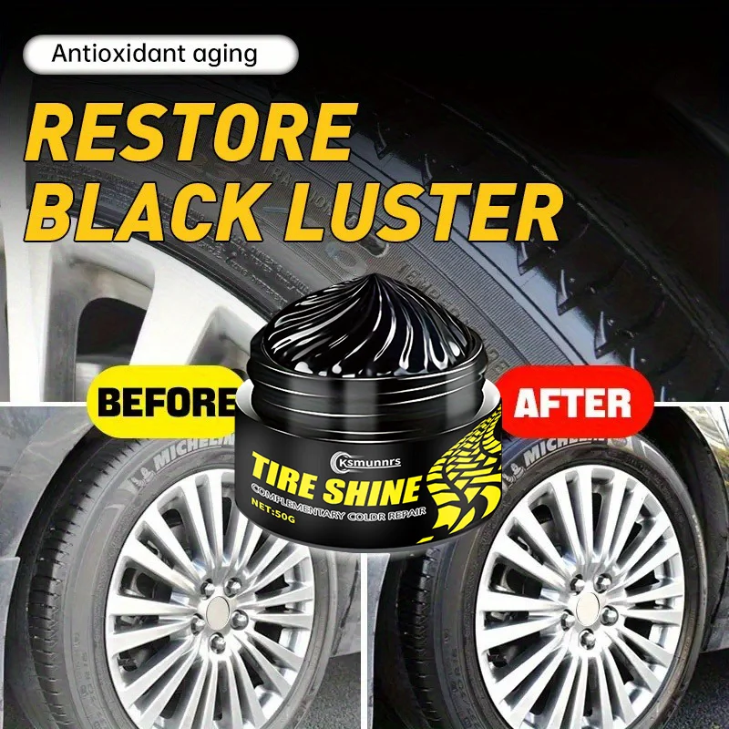 Tire Shine and Repair Agents - Fast-acting Shine Formula for Tires, Plastics, and Rubber - Long-lasting Gloss and Protection - N