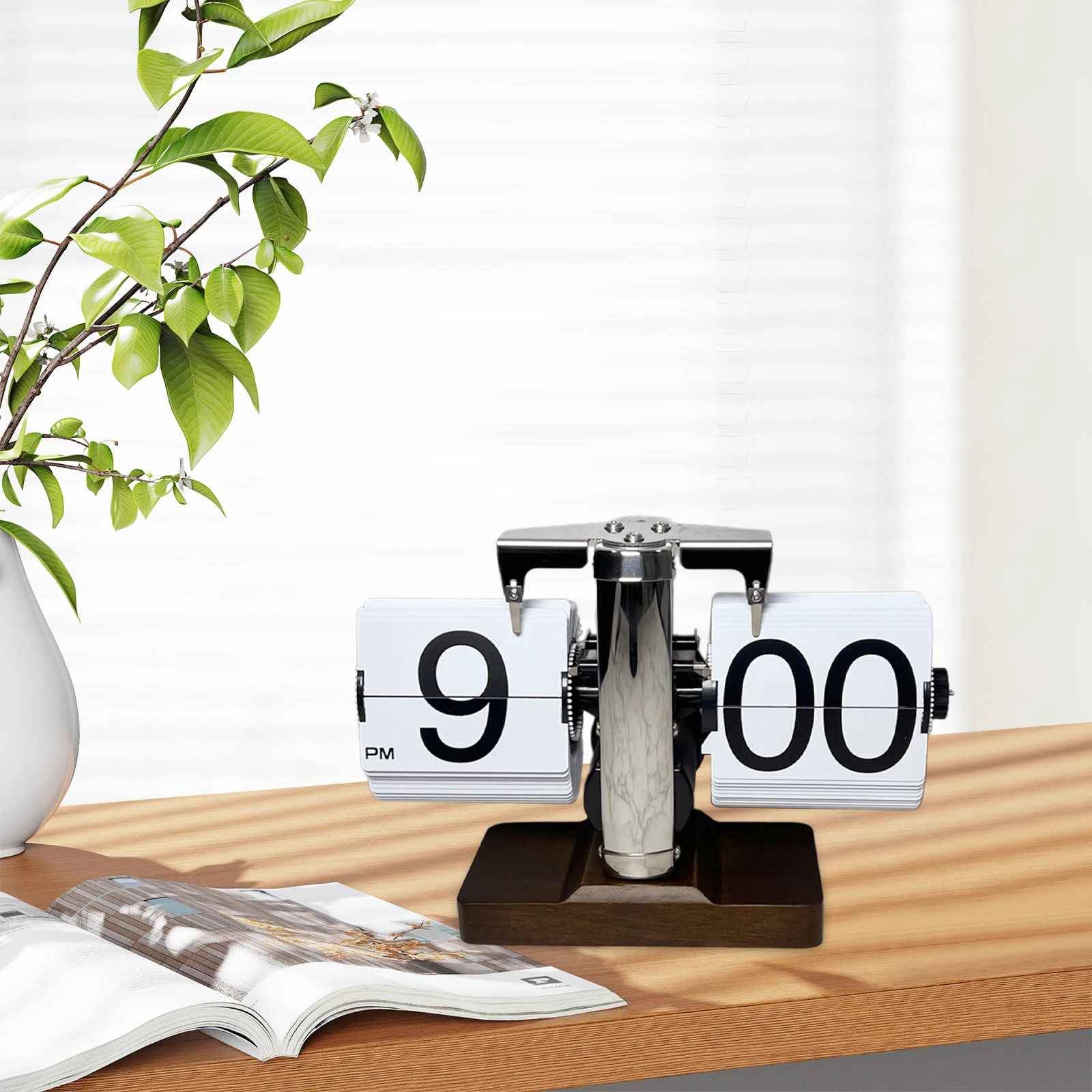 Jam Lipat Retro Digital Jam Me - Desk Setup Gadgets ulasan dan harga