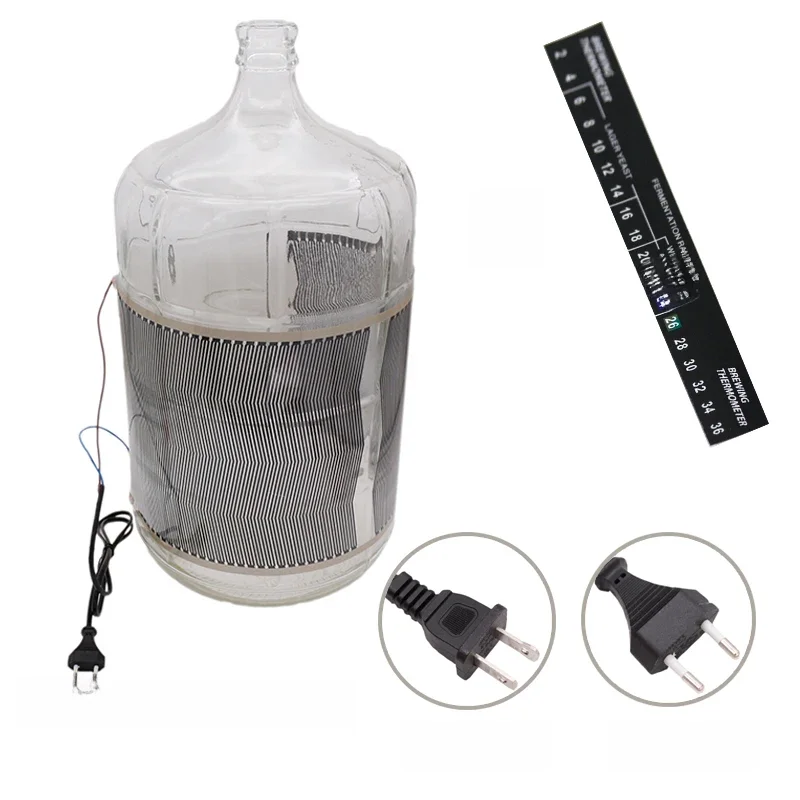 40 Watt Homebrew Elektryczny podgrzewacz fermentacyjny 110 V (UL) i 220 V (UE) Wtyczka Homebrew Carboy Fermenter Wiadro Piwo Wino — zdjęcie 2