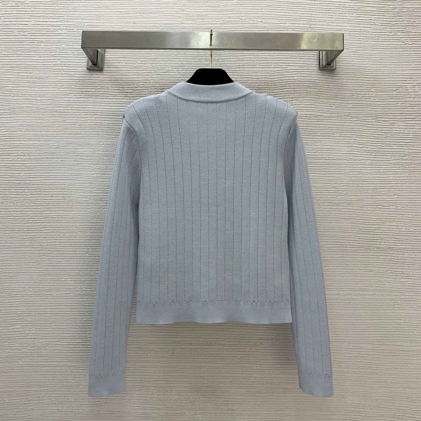 

New classic French Metal Autumn Knitted Cardigan With a Slimming and Slim Fit, Long Sleeved Short V-neck top 22