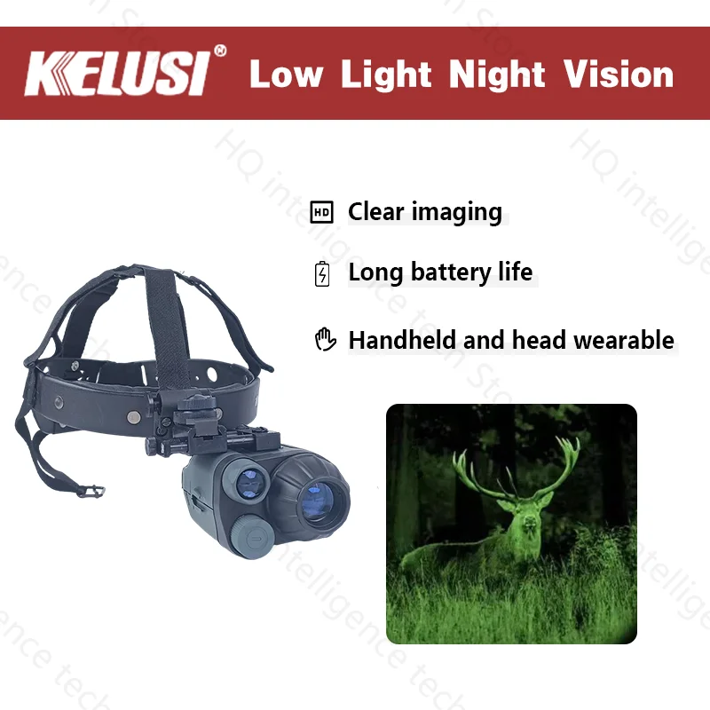 

KELUSI Helmet Night Vision Goggle 1*24 3*42 6*50 Green Military Tactical Detachable Hunting Monocular Night Vision