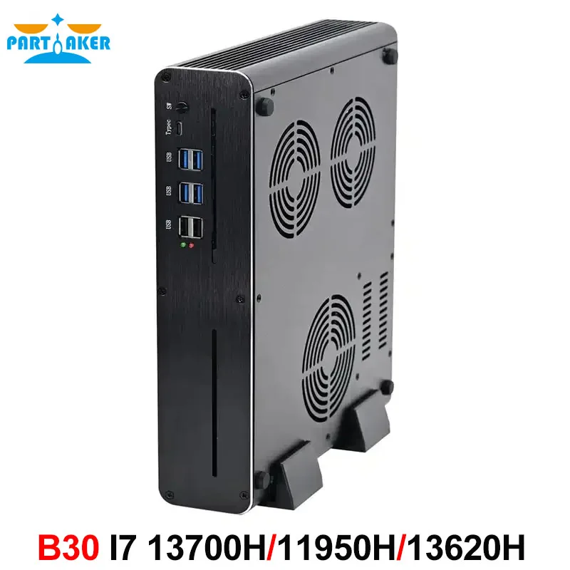 

Partaker Gaming Mini PC Intel Core i9 10980HK RTX 4060M 8G GTX1660S 6G DDR4 NVMe Windows 11 Gamer Computer DP HD LAN
