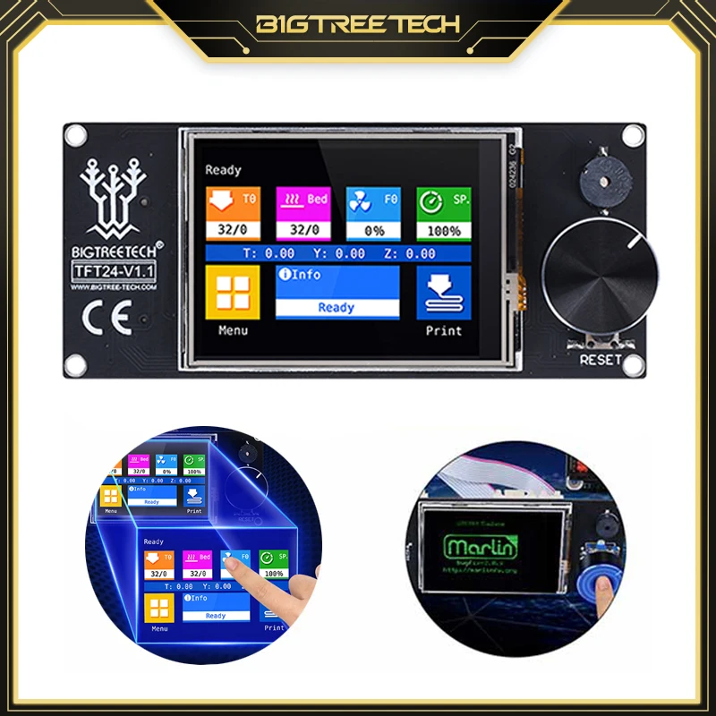 BIGTREETECH TFT24 V1.1 Touch Screen compatible 12864LCD Display vs MKS TFT2.4 TFT35 For SKR V1.4 Turbo Ender3 3D Printer Parts