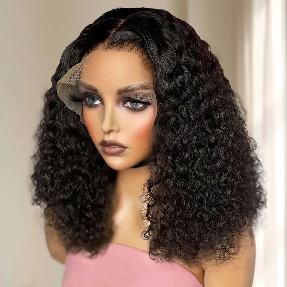 200% Density 13x4 Deep Wave Lace Front Human Hair Wigs Short Bob Wig Human Hair HD Lace Frontal Human Hair Wigs For Black Women