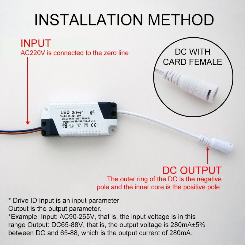 LED Driver 3W 4-7W 8-12W 13-18W 18-24W guscio di plastica sicuro LED Driver unità di alimentazione trasformatori di illuminazione adattatore per