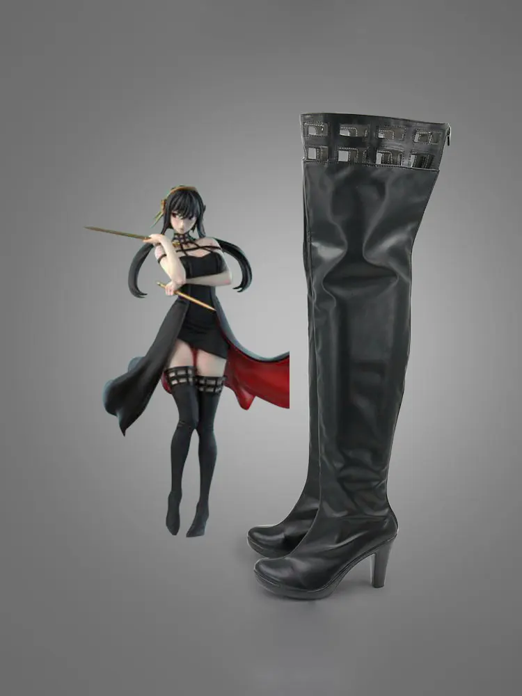 

SPY x FAMILY Yor Forger Cosplay Shoes Boots Halloween Anime Black Cosplay Shoes