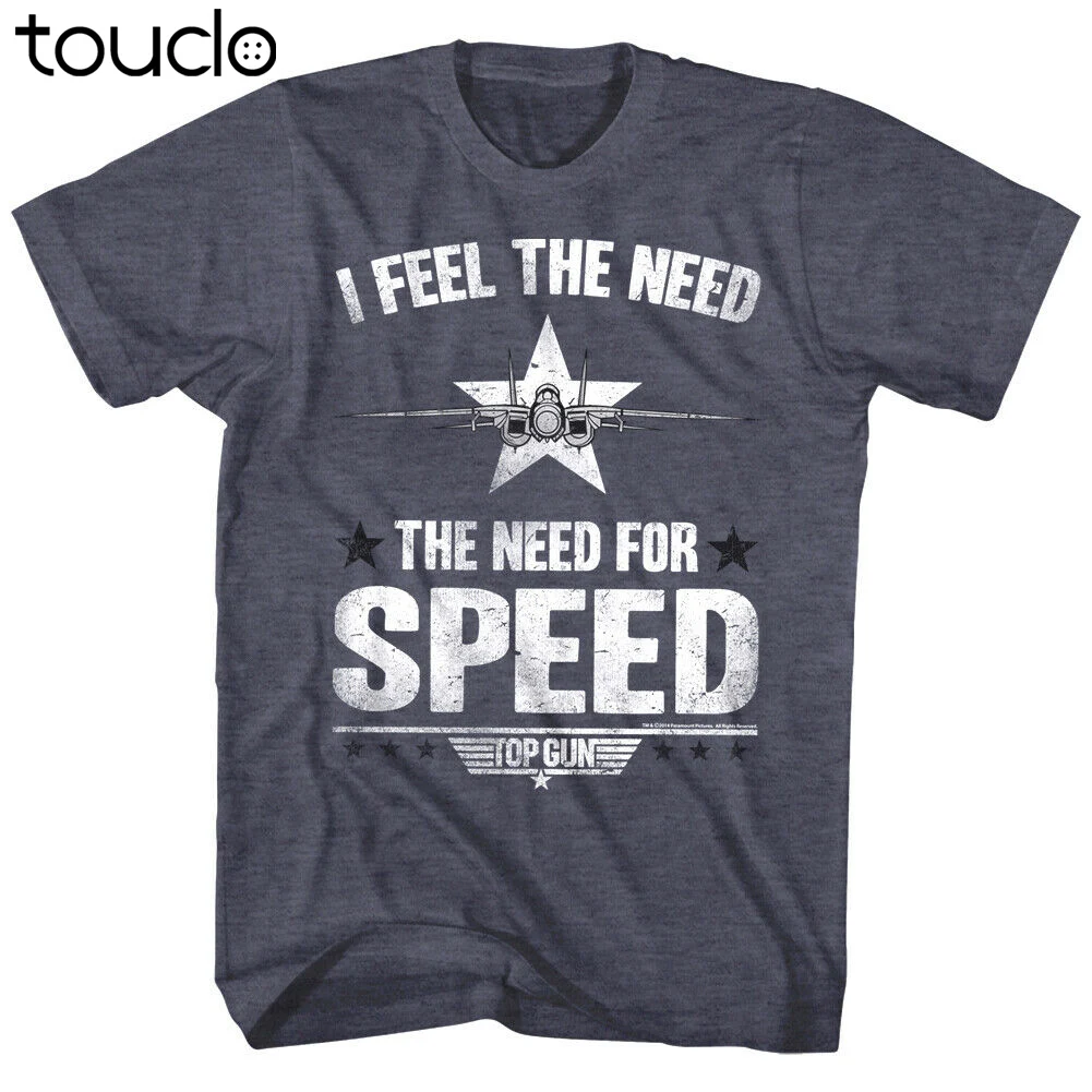 

Top Gun I Feel The Need for Speed Men's T Shirt Stars Movie F14 Tomcat Maverick