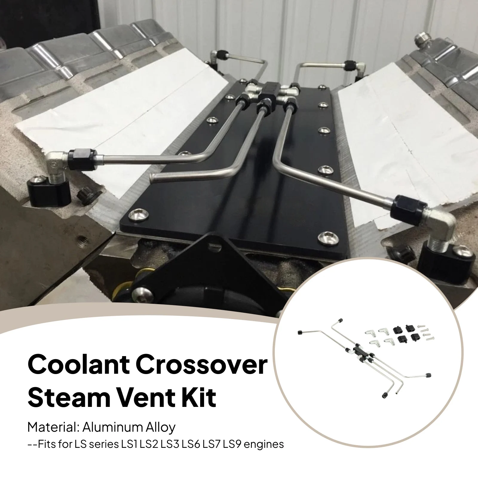 

Комплект кроссовера охлаждающей жидкости с заменой трубы кроссовера охлаждающей жидкости для LS1 LS2 LS3, полный комплект кроссовера охлаждающей жидкости, комплект адаптеров для вентиляционных отверстий