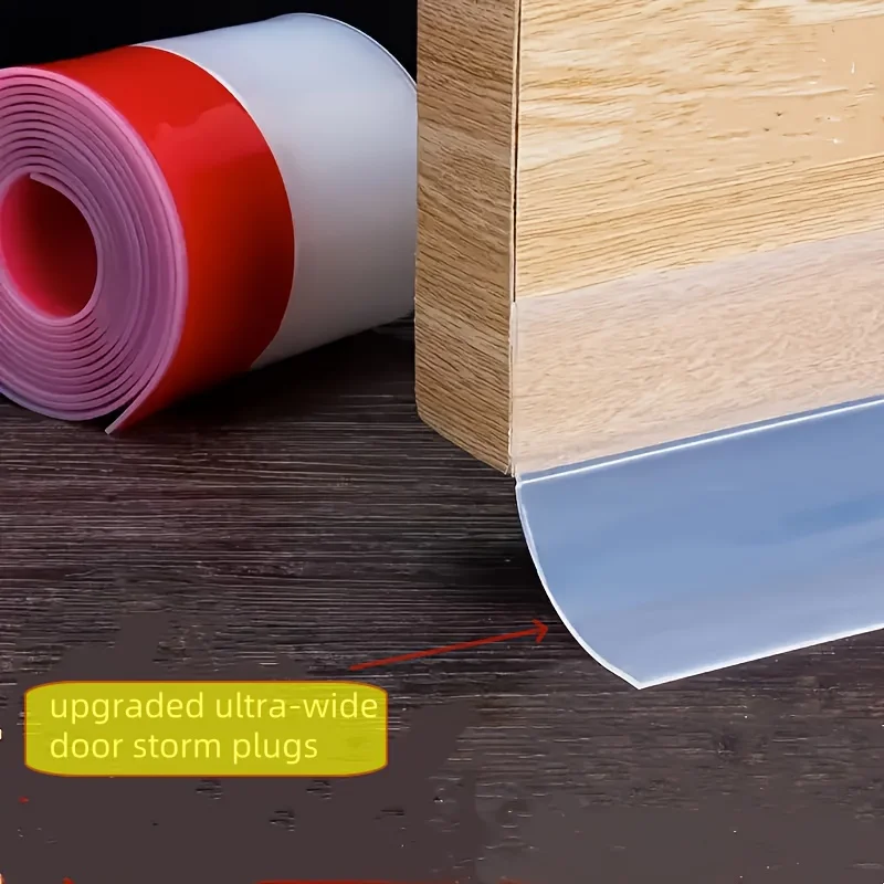 

1PC 1m/39.37in Seal Strip Weather Window Rubber Seal Weatherstrip Windproof Dust Self Adhesive Door Windshield Sealing Tape