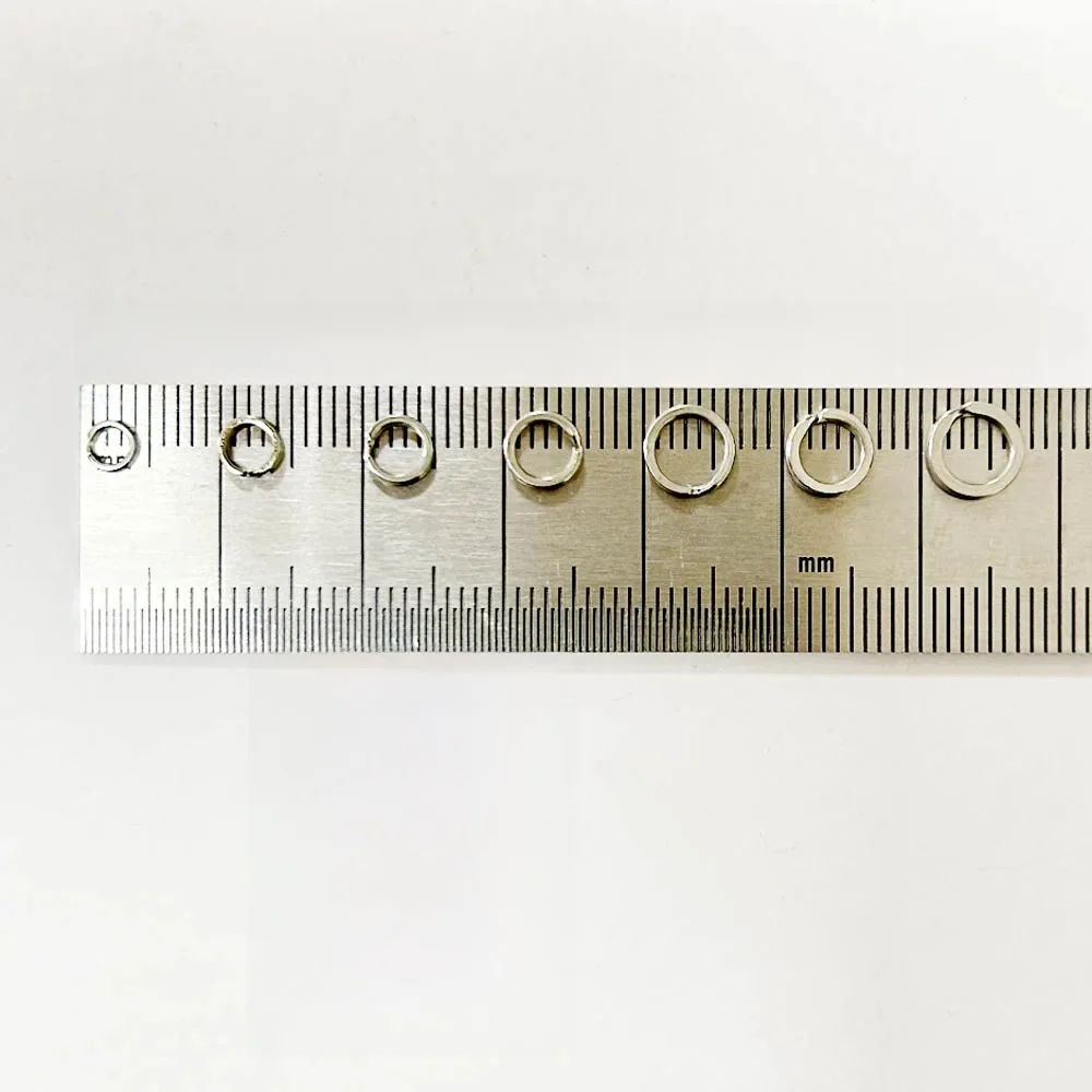 Anneaux fendus de pêche en acier inoxydable, 200 pièces, anneaux de leurre, Terminal d'eau salée, anneaux fendus, connecteurs de pêche, anneaux à pression