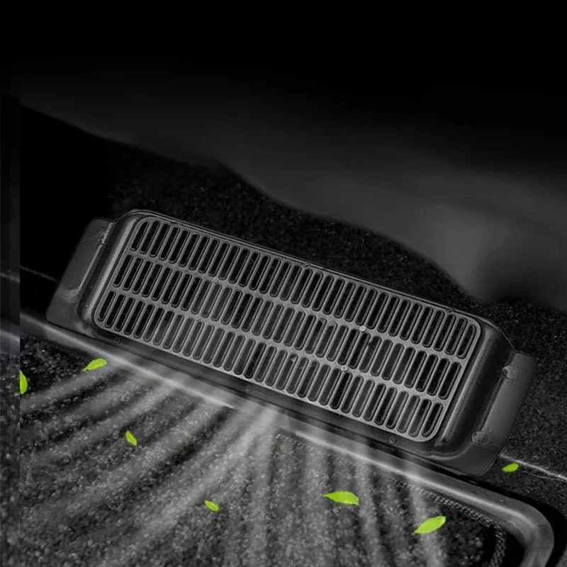 It is suitable for Tesla model3Y seat under the air outlet protective cover, air intake buckle, anti-blocking vent cover