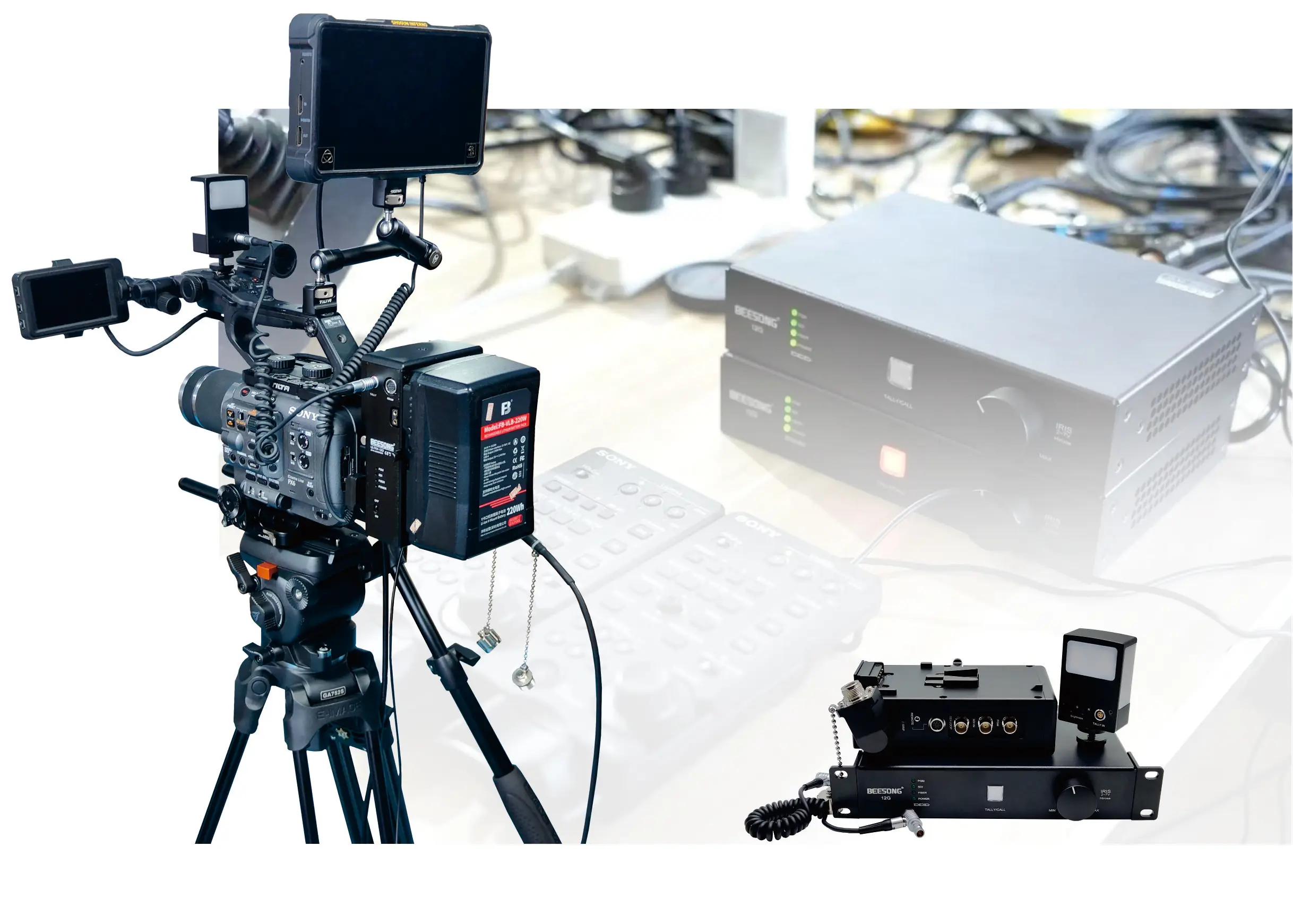 

Пульт дистанционного управления so ny fx6 камера Broadcast System (4K60P) 12G SDI видео в расширителе оптоволоконного преобразователя PGM