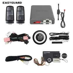 EASYGUARD Plug & Play CAN BUS pasuje do benzyny VW golf 6, golfa 7 passat samochodowy system alarmowy zdalny rozrusznik przycisk uruchamiania inteligentny klucz