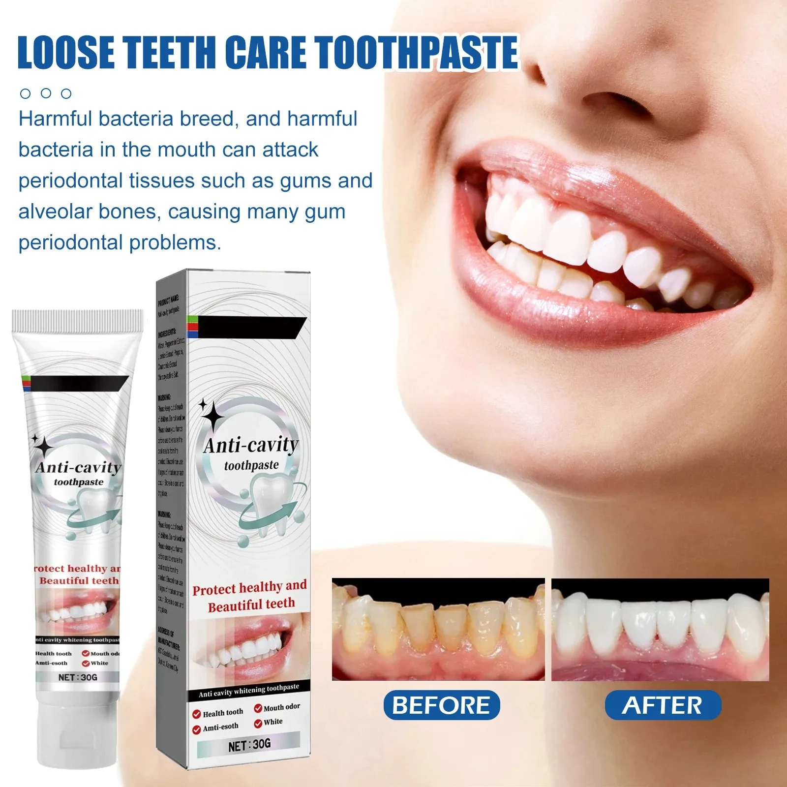 Use natural plant extracts to repair tooth decay, whiten teeth, and remove tooth decay