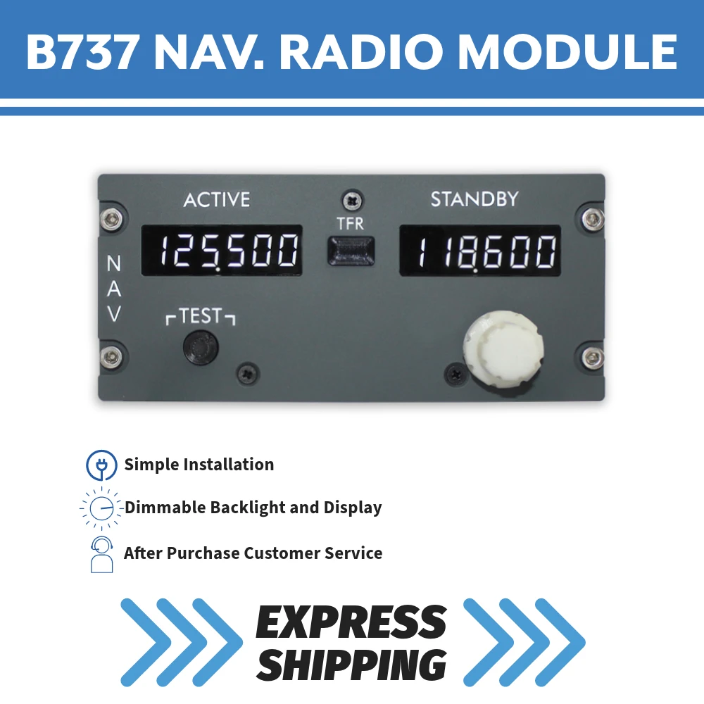 ボート737 737ng 737ngx navラジオモジュールD3d pmdg proxcle 11 zibod737