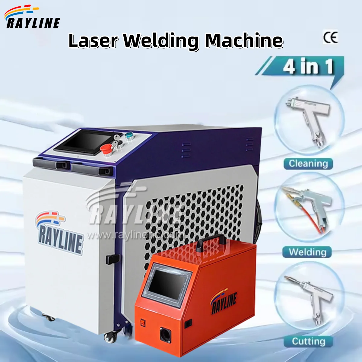 

Raycus LASER MACHIN Welding Machine Handheld 4 in 1 Welding/Cutting/Cleaning Laser Welder 1500W/2000W/3000W Factory direct sales