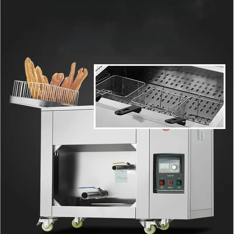 Stainless Steel Fryer Oil-Water Separation Fryer Electric Fryers Fried Chicken Potato Chips Fryer Machine