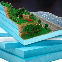 2/5Pcs Craft Board High Density Blocks Rectangle Polystyrene Foam Bricks Craft for Sculpture Modeling DIY Landscape Scenery