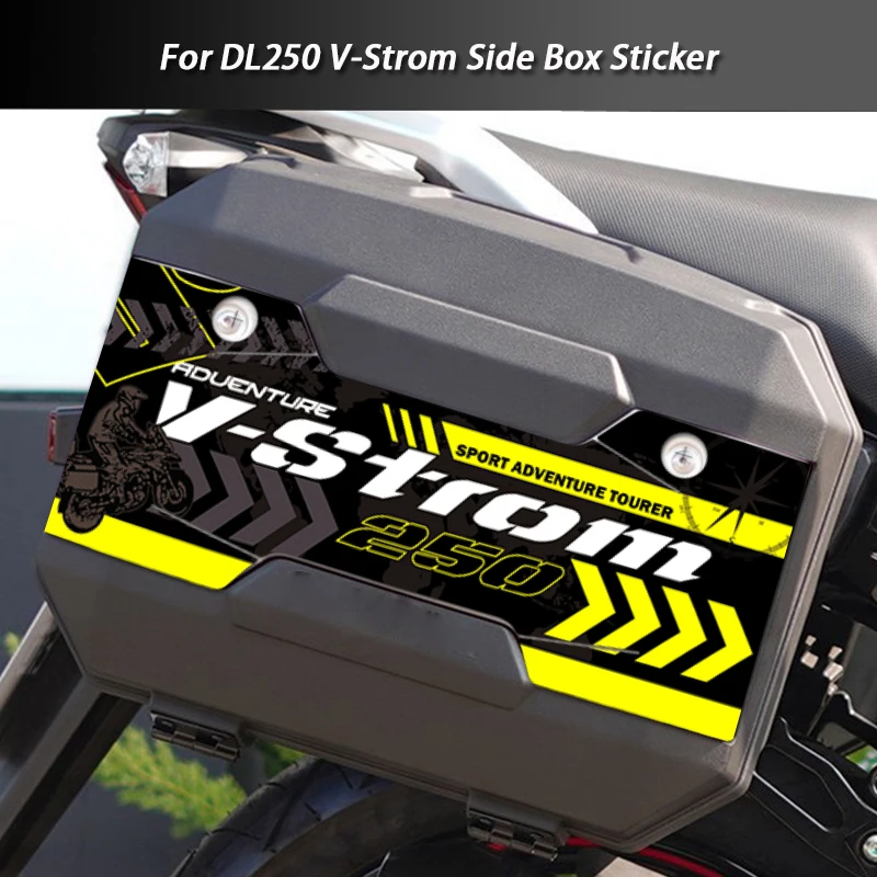 3M Motorcycle Side Box Sticker Pads Tail Luggage Case Pannier Decal Waterproof  For Suzuki DL250 V-Strom 250