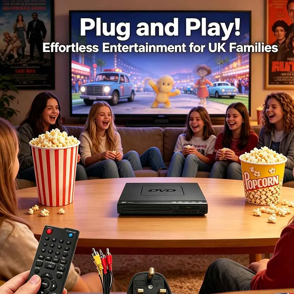 Reproductor de DVD Compacto Multirregión, HDCD, CD, VCD, Discos de Música, Upscaling, USB, con Control Remoto